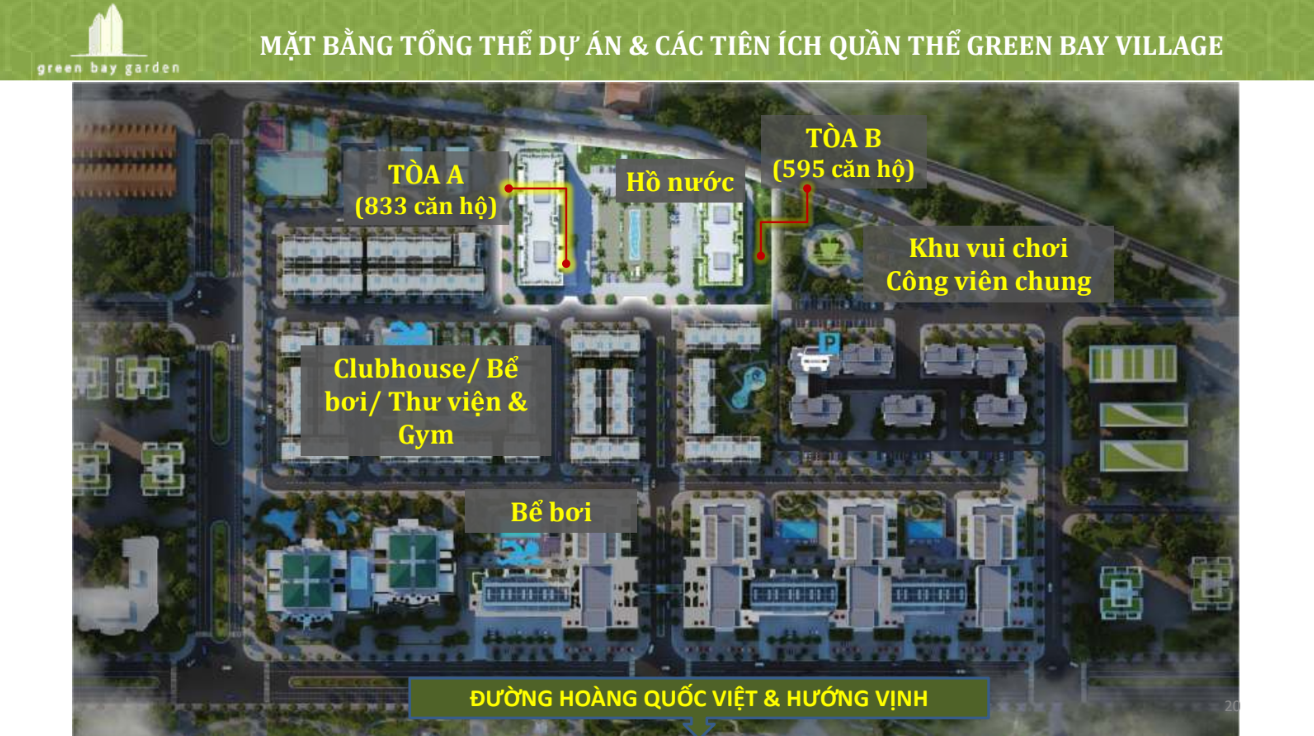 Vị trí chung cư green bay