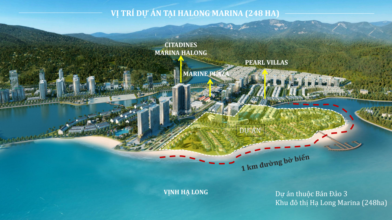 vị trí dự án Grand Bay Hạ Long