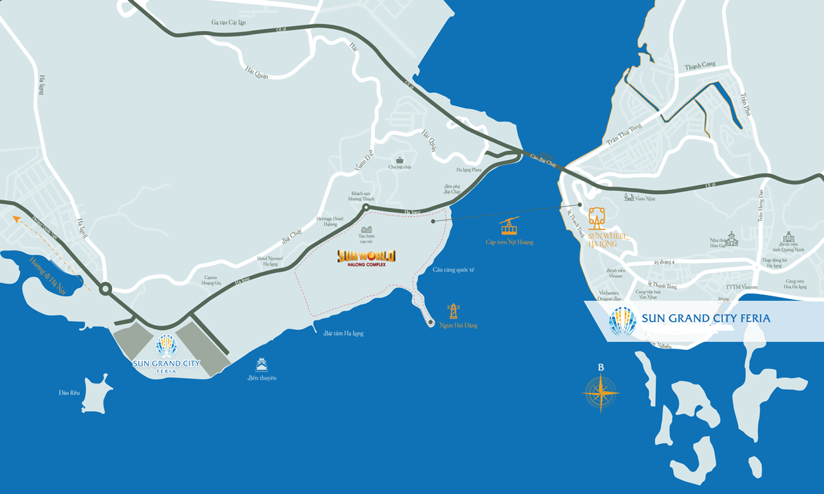 vị trí dự án SUN GRAND CITY FERIA