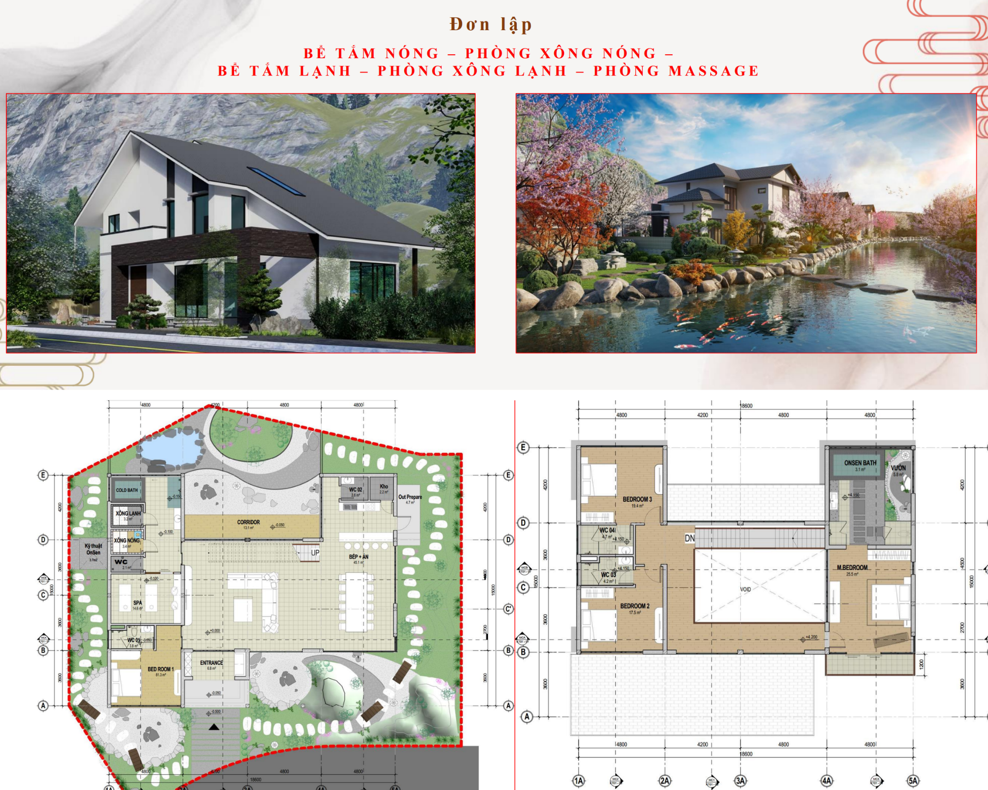 thiết kế biệt thự căn đơn lập sun