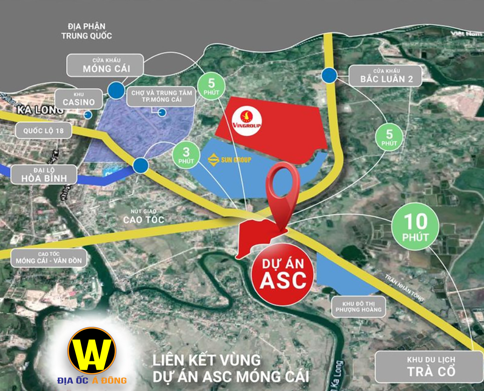 vị trí của dự án asc móng cái