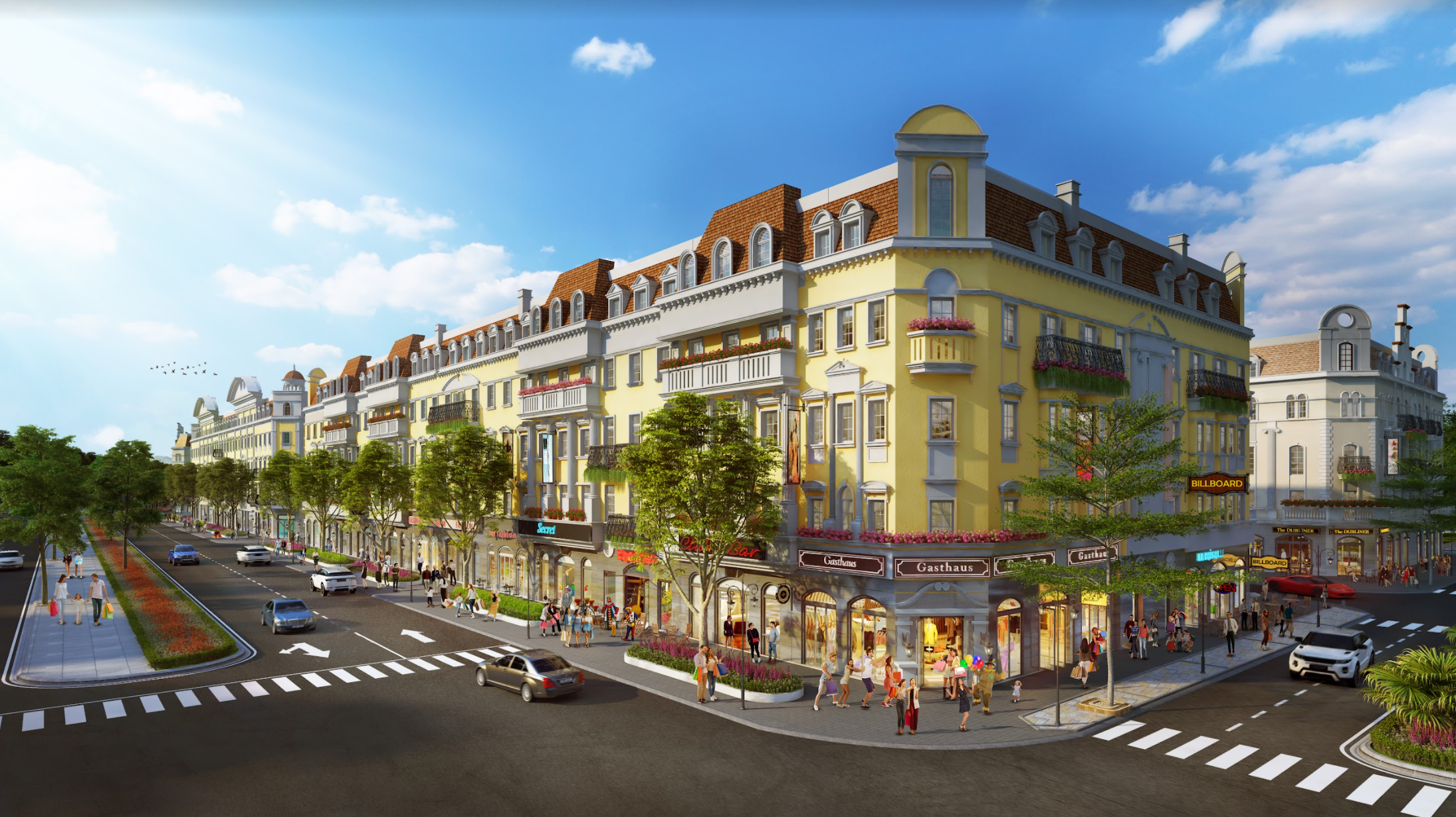 khu thời trang tại shop house sun