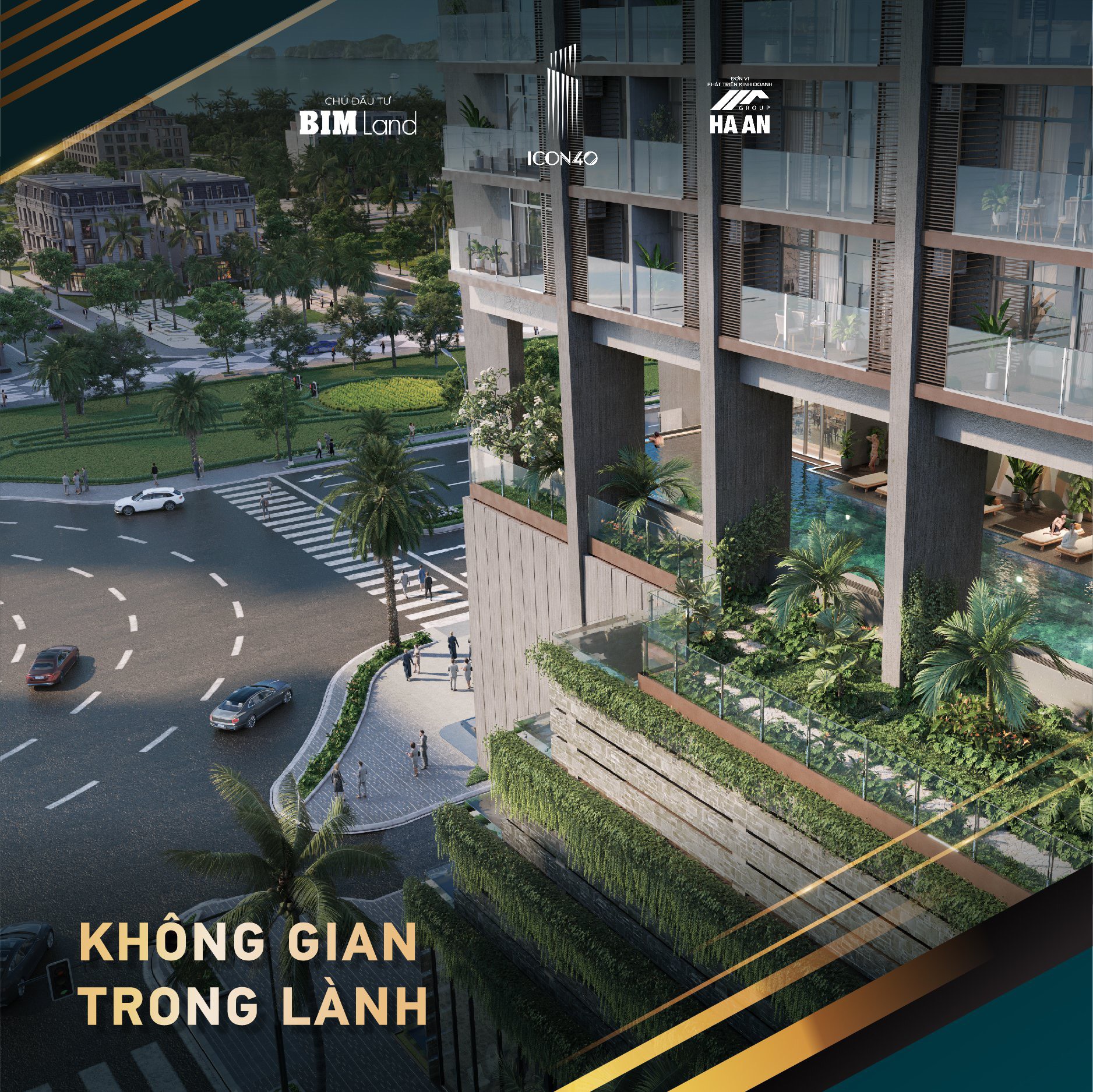 không gian đẳng cấp của chung cư icon 40 hạ long