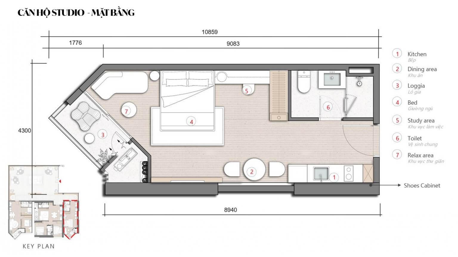 căn hộ studio dự án Skym Hạ Long